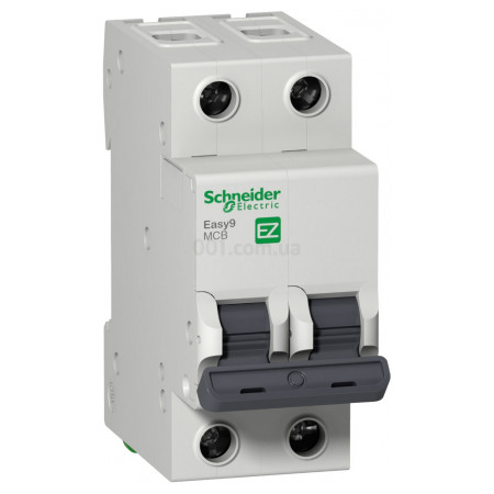 Автоматичний вимикач Easy9 2P 6А тип С, Schneider Electric