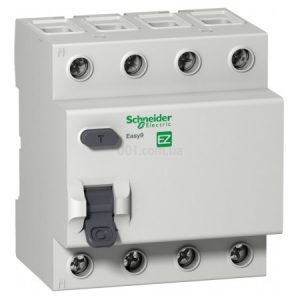 Диференційний вимикач (ПЗВ) Easy9 4Р 63А 30мА тип АС, Schneider Electric