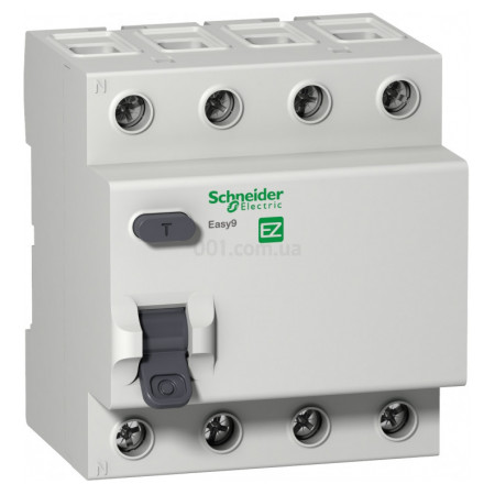 Диференційний вимикач (ПЗВ) Easy9 4Р 63А 300мА тип АС, Schneider Electric