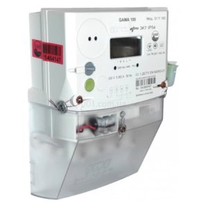 Лічильник електроенергії GAMA 100 G1Y 163.220.F18.B2.P4.C100.V1.R1.H6 5(80)А 1-фазний багатотарифний PLC клас 1.0, Elgama