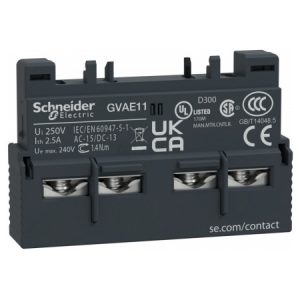 Контакт додатковий 1НВ+1НЗ для GV2/GV3 фронтальний, Schneider Electric