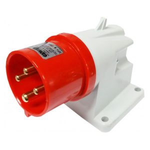 Вилка стаціонарна 90° IEC 309 HP 3P+PE 16A 400В IP44, GEWISS