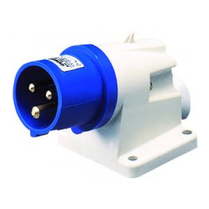 Вилка стаціонарна 90° IEC 309 HP 2P+PE 32A 230В IP44, GEWISS