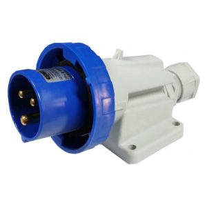 Вилка стаціонарна 90° IEC 309 HP 2P+PE 16A 230В IP67, GEWISS