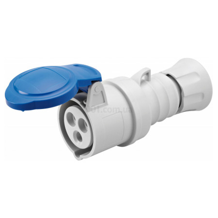 Розетка переносна IEC 309 HP 2P+PE 32A 230В IP44, GEWISS