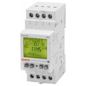 Таймер тижневий цифровий 2C 2M, GEWISS