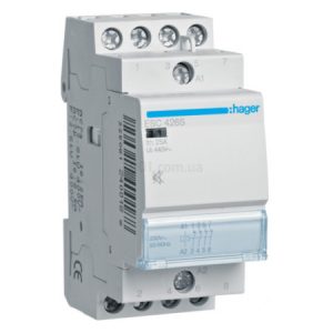 Контактор модульний безшумний ESC426S 25А 230В AC 4НЗ, Hager
