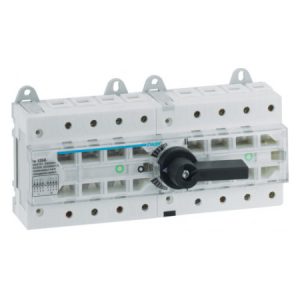 Перемикач модульний HI406R трипозиційний (I-0-II) 4P 125А, Hager