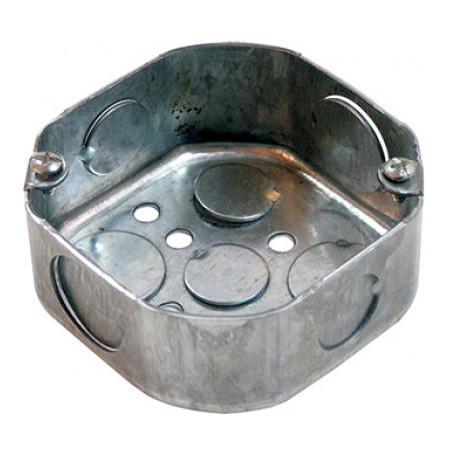 Коробка розпаячна для труб металева восьмикутна з кришкою e.industrial.pipe.db.octa, E.NEXT