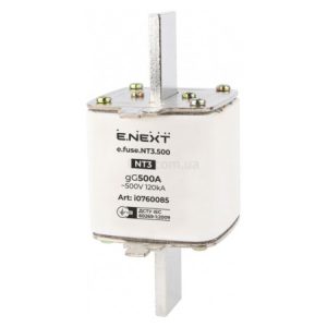 Запобіжник плавкий (вставка) e.fuse.NT3.500, 500 А габарит 3, E.NEXT