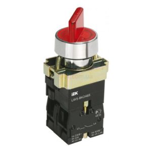 Перемикач LAY5-BK2465 2 положення червоний, IEK