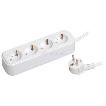 Подовжувач У04 4 місця 2P+PE/3 метри 3×1мм² 16А/250В серія CLASSIC, IEK