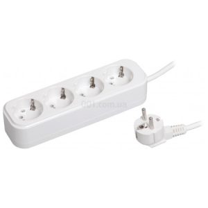 Подовжувач У04 4 місця 2P+PE/5 метрів 3×1мм² 16А/250В серія CLASSIC, IEK