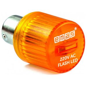 Світлодіод блимаючий 220В жовтий, EMAS