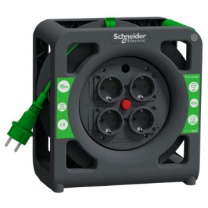 Подовжувач на котушці 15м 3×1,5 мм² IP20, Schneider Electric