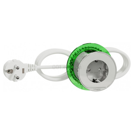 Блок 1×розетка з з/к Unica System+ білий, Schneider Electric