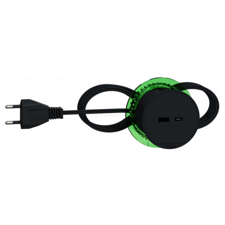 Блок 1×USB тип A + 1×USB тип C Unica System+ антрацит, Schneider Electric