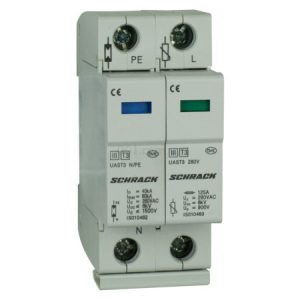 Захисний грозорозрядник UAS клас D 1P+N 10kA 280В, SCHRACK (Австрія)