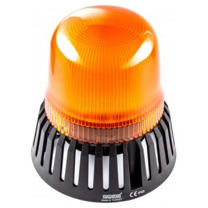 Маяк проблисковий жовтий з зумером ∅120мм 220 AC, EMAS