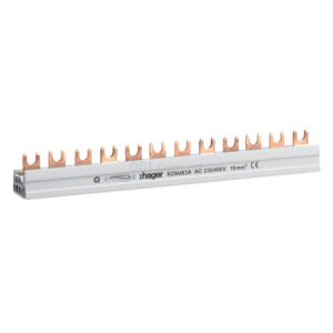 Шина з'єднувальна 4P 10мм² 12M FORK, Hager