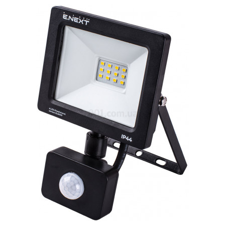 Прожектор світлодіодний 10Вт з датчиком руху 6000К e.LED.flood.stand.sensor.10.6000, E.NEXT
