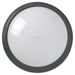 Світильник LED ДПО 5011 круг чорний 8Вт 4000K IP65, IEK