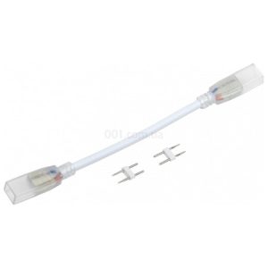 Конектор MONO 12мм гнучкий (роз'єм - 10 см - роз'єм) для LED стрічки ALFA (5 шт.), IEK