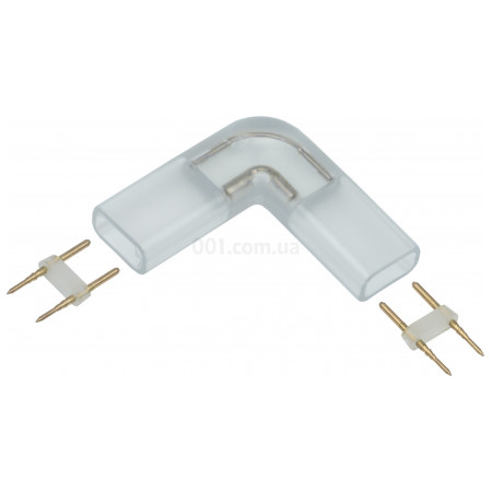 Конектор MONO 12мм кутовий (роз'єм - роз'єм) для LED стрічки ALFA (5 шт.), IEK