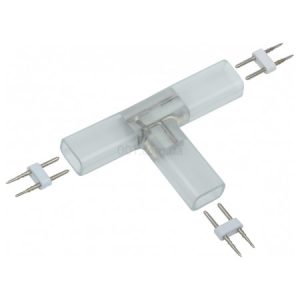 Конектор MONO 12мм Т-подібний (роз'єм - роз'єм - роз'єм) для LED стрічки ALFA (5 шт.), IEK