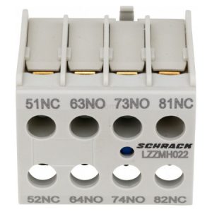 Блок додаткових контактів фронтальний для CUBICO Mini 2НВ+2НЗ, SCHRACK (Австрія)