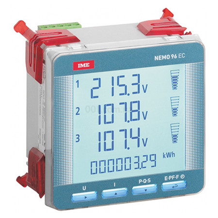 Модуль аналізатора параметрів мережі EASYCONNECT 96×96 RS485 ModBus Aux саможивлення, IME
