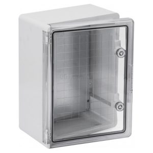Корпус пластиковый ЩМПп 400×300×170 мм прозорі двері УХЛ1 IP65, UЕК