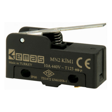Міні-вимикач з коротким металевим важелем MN2, EMAS