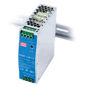 Блок живлення NDR-120-12 120Вт AC230В/DC12В, MEAN WELL