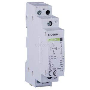 Контактор модульний Ex9CH20 01 20А 230V 1НЗ, NOARK