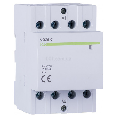 Контактор модульний Ex9CH63 40 63А 220/230V 4НВ, NOARK