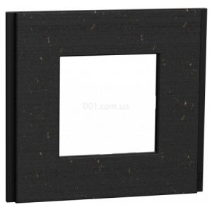 Рамка 1-постова Unica Deco Material чорний папір, Schneider Electric