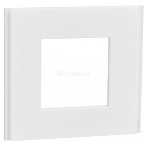 Рамка 1-постова Unica Deco Material матовий білий, Schneider Electric