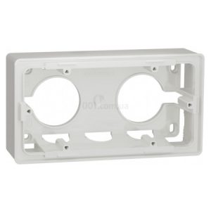 Коробка для відкритого встановлення 2-постова Unica Studio біла, Schneider Electric