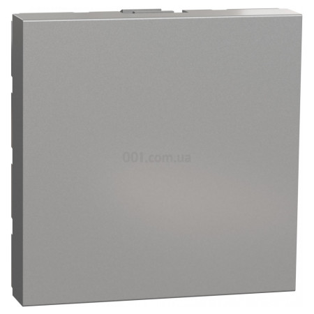 Заглушка (2 модулі) Unica New алюміній, Schneider Electric