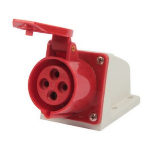 Силова розетка стаціонарна e.socket.pro.4.32 (124) 3P+PE 32А 380В IP44, E.NEXT