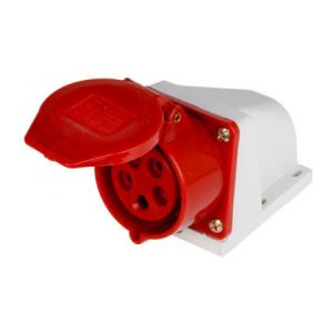 Силова розетка стаціонарна e.socket.pro.5.32 (125) 3P+N+PE 32А 380В IP44, E.NEXT