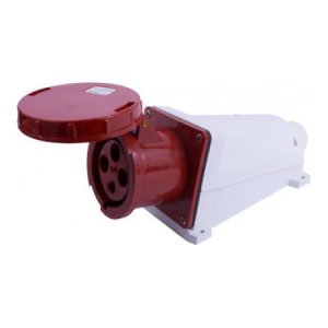 Силова розетка стаціонарна e.socket.144.125.67 (144) 3P+PE 400В IP67 125А, E.NEXT