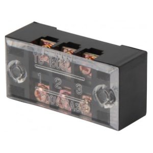 Колодка клемна захищена 15А (3 клеми) e.tc.protect.15.3, E.NEXT