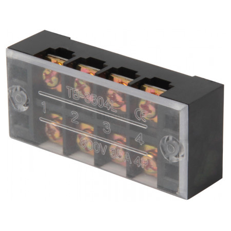 Колодка клемна захищена 60А (4 клеми) e.tc.protect.60.4, E.NEXT
