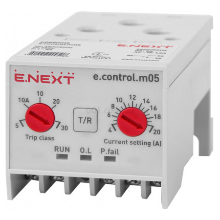 Реле захисту двигуна e.control.m05 4-20А, E.NEXT