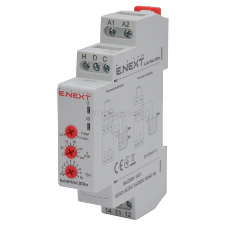 Реле контролю рівня рідини e.control.l01m, E.NEXT