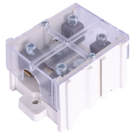 Колодка клемна прохідна e.tc.main.brass.95k 1×95 мм²/4×16 мм² латунний контакт з кришкою, E.NEXT