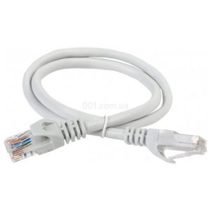 Патч-корд RJ45-RJ45 UTP кат.6 5м сірий, ITK
