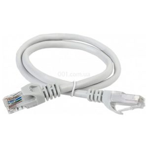 Патч-корд RJ45-RJ45 UTP кат.6 LSZH 5м сірий, ITK